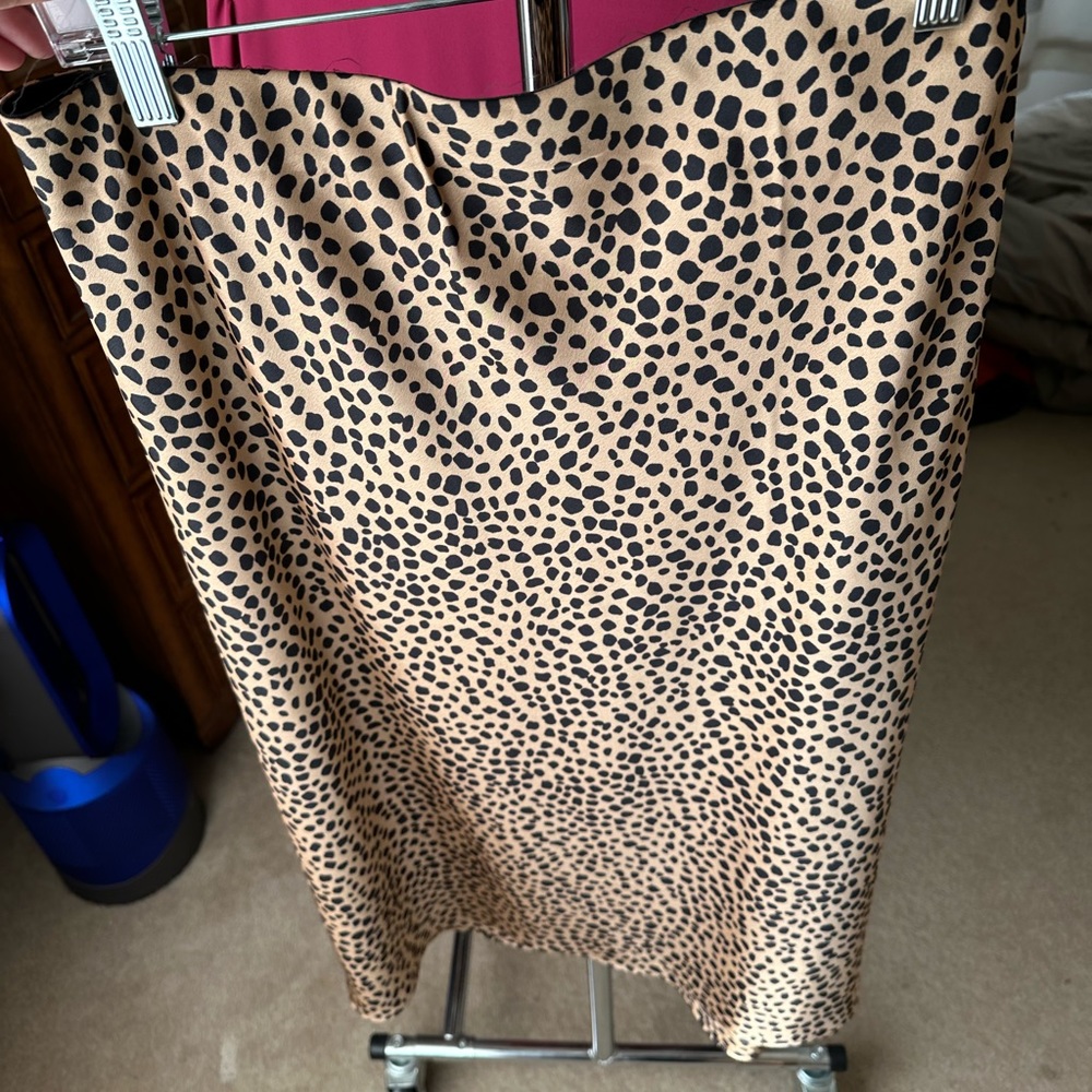 Loft Midi Skirt, Leopard Size L